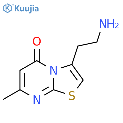 3-(2-aminoethyl)-7-methyl-5H-1,3thiazolo3,2-apyrimidin-5-one structure