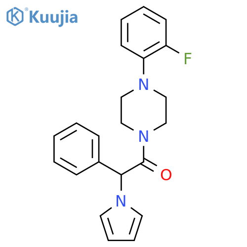 1-4-(2-fluorophenyl)piperazin-1-yl-2-phenyl-2-(1H-pyrrol-1-yl)ethan-1-one structure