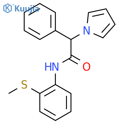 N-2-(methylsulfanyl)phenyl-2-phenyl-2-(1H-pyrrol-1-yl)acetamide structure