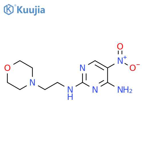 N2-2-(morpholin-4-yl)ethyl-5-nitropyrimidine-2,4-diamine structure