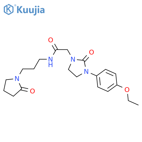 2-3-(4-ethoxyphenyl)-2-oxoimidazolidin-1-yl-N-3-(2-oxopyrrolidin-1-yl)propylacetamide structure