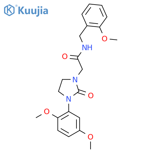 2-3-(2,5-dimethoxyphenyl)-2-oxoimidazolidin-1-yl-N-(2-methoxyphenyl)methylacetamide structure
