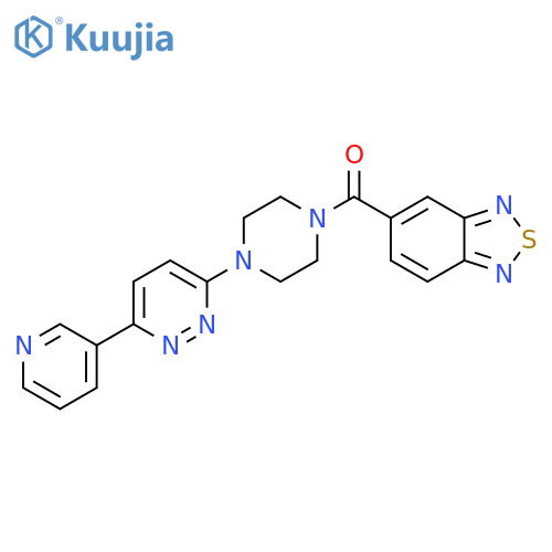 5-{4-6-(pyridin-3-yl)pyridazin-3-ylpiperazine-1-carbonyl}-2,1,3-benzothiadiazole structure