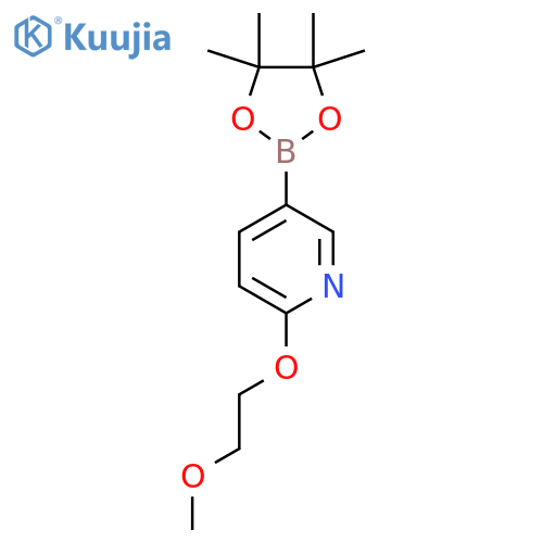 2-(2-Methoxyethoxy)-5-(4,4,5,5-tetramethyl-1,3,2-dioxaborolan-2-yl)pyridine structure
