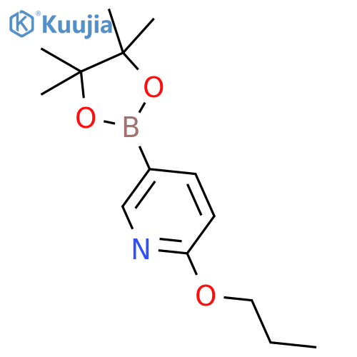 2-Propoxy-5-(4,4,5,5-tetramethyl-1,3,2-dioxaborolan-2-yl)pyridine structure