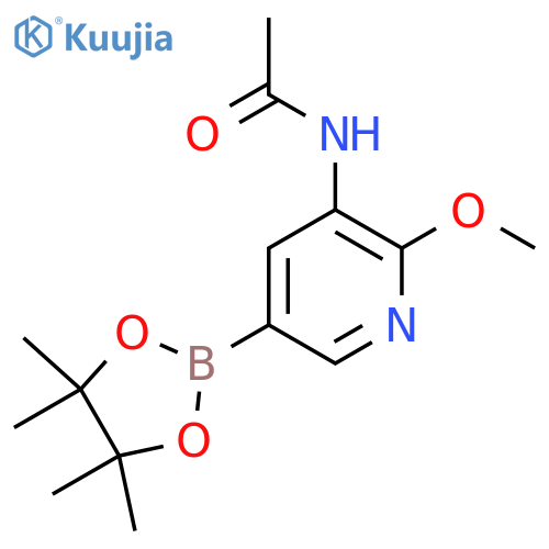 N-(2-Methoxy-5-(4,4,5,5-tetraMethyl-1,3,2-dioxaborolan-2-yl)pyridin-3-yl)acetaMide structure