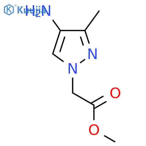 Methyl 2-(4-amino-3-methyl-1h-pyrazol-1-yl)acetate structure