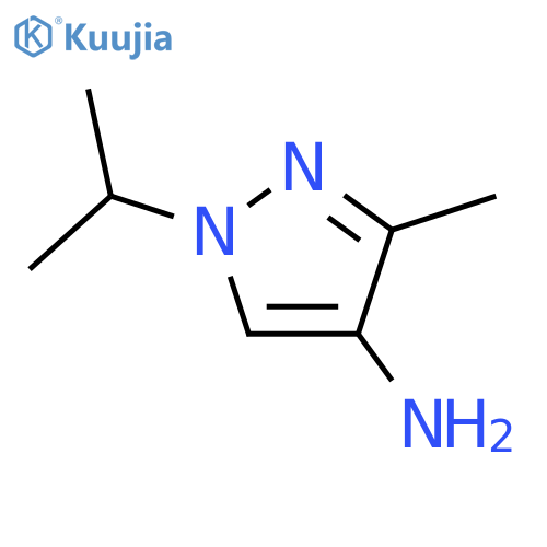 1-Isopropyl-3-methyl-1H-pyrazol-4-amine hydrochloride structure