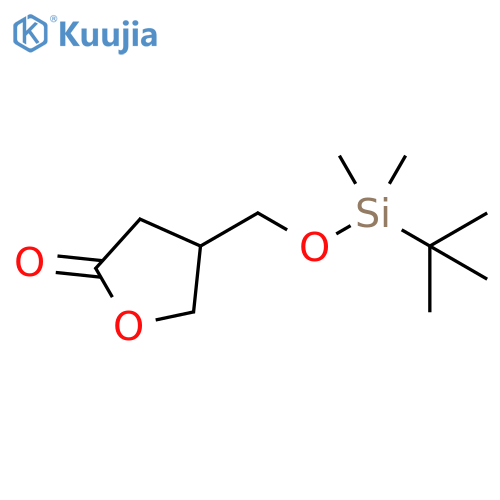 2(3H)-Furanone, 4-[[[(1,1-dimethylethyl)dimethylsilyl]oxy]methyl]dihydro- structure