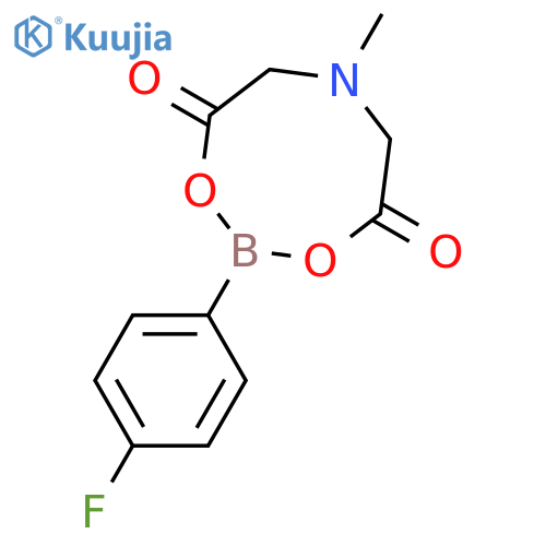 2-(4-Fluorophenyl)-6-methyl-1,3,6,2-dioxazaborocane-4,8-dione structure