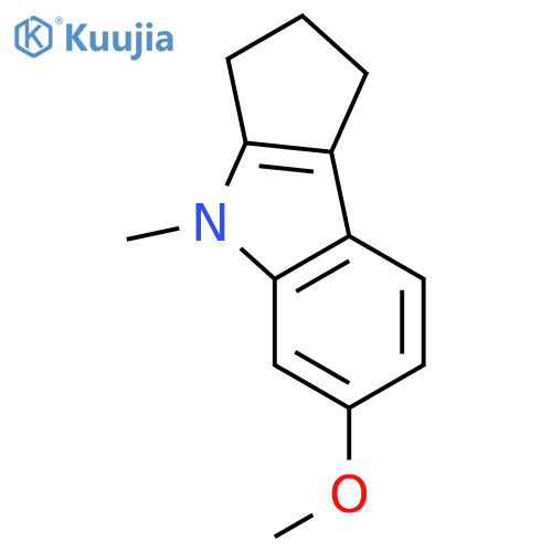 1,2,3,4-tetrahydro-6-methoxy-4-methyl-Cyclopent[b]indole structure
