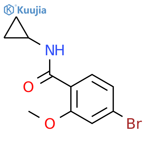 N-Cyclopropyl 4-bromo-2-methoxybenzamide structure