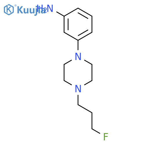 3-[4-(3-fluoropropyl)-1-piperazinyl]-Benzenamine structure