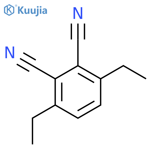 3,6-Diethylbenzene-1,2-dicarbonitrile structure
