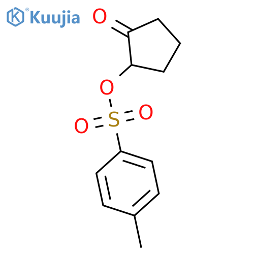 Cyclopentanone, 2-[[(4-methylphenyl)sulfonyl]oxy]- structure