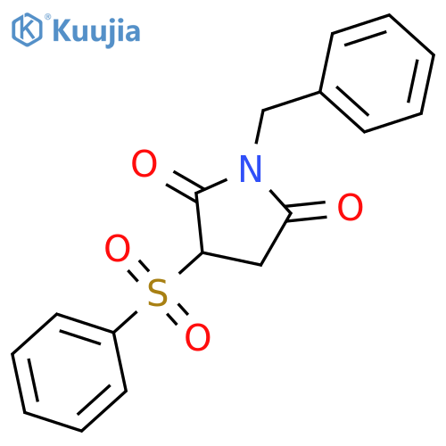 3-(Benzenesulfonyl)-1-benzylpyrrolidine-2,5-dione structure