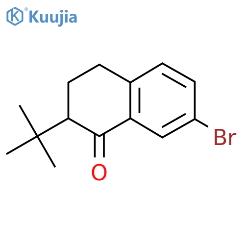 7-Bromo-2-tert-butyl-3,4-dihydro-2H-naphthalen-1-one structure