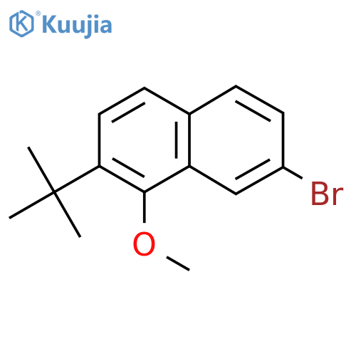 7-Bromo-2-(tert-butyl)-1-methoxynaphthalene structure