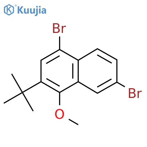 4,7-Dibromo-2-(tert-butyl)-1-methoxynaphthalene structure
