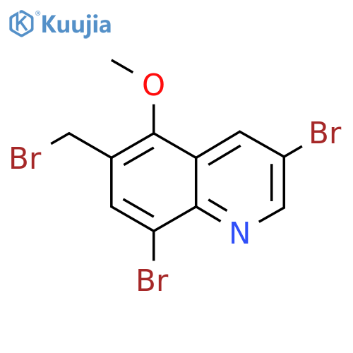 3,8-Dibromo-6-(bromomethyl)-5-methoxyquinoline structure