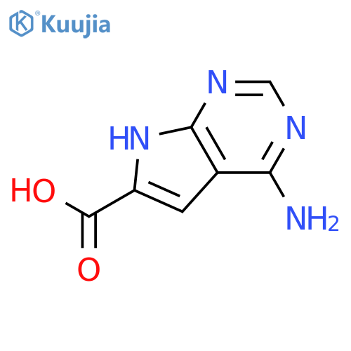 4-Amino-7H-pyrrolo[2,3-d]pyrimidine-6-carboxylic acid structure