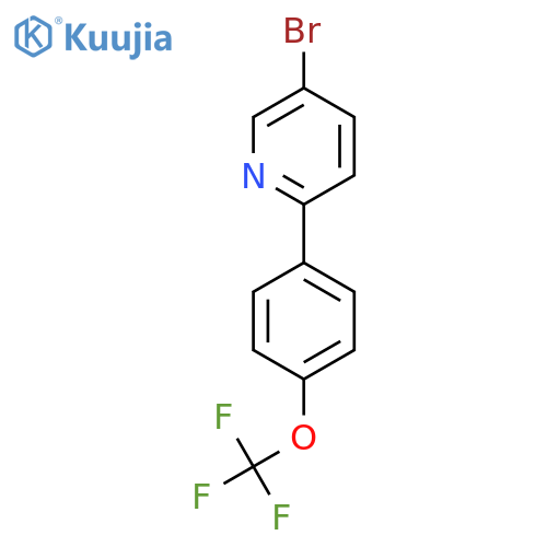 5-Bromo-2-[4-(trifluoromethoxy)phenyl]pyridine structure