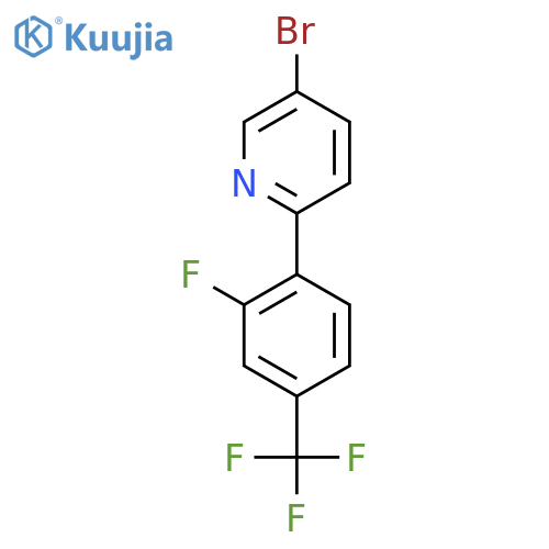 5-Bromo-2-(2-fluoro-4-(trifluoromethyl)phenyl)pyridine structure