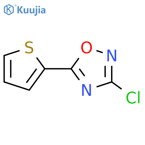 3-chloro-5-(thiophen-2-yl)-1,2,4-oxadiazole structure
