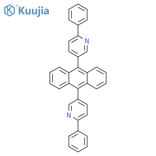 9,10-Bis(6-phenylpyridin-3-yl)anthracene structure