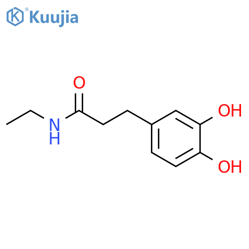 Benzenepropanamide, N-ethyl-3,4-dihydroxy- (9CI) structure