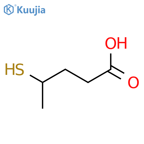 4-sulfanylpentanoic acid structure