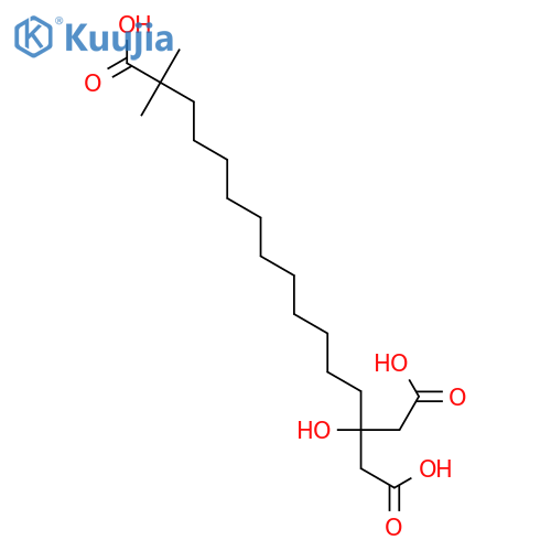 Hexadecanedioic acid,14-(carboxymethyl)-14-hydroxy-2,2-dimethyl- structure