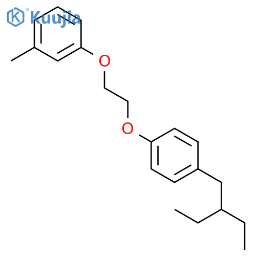 Benzene,1-[2-[4-(2-ethylbutyl)phenoxy]ethoxy]-3-methyl- structure