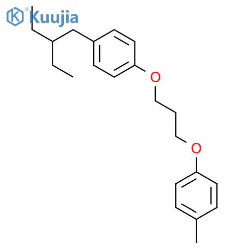 Benzene,1-(2-ethylbutyl)-4-[3-(4-methylphenoxy)propoxy]- structure