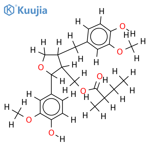 (8S,7'R)-9'-lariciresinol-(alpha-methyl)-butanoate structure