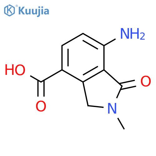 7-amino-2,3-dihydro-2-methyl-1-oxo-1H-Isoindole-4-carboxylic acid structure