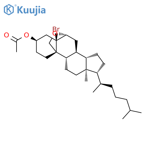 5a-Bromo-6,19-epoxycholestanol 3-Acetate structure