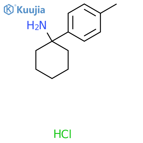 1-(4-Methylphenyl)cyclohexan-1-amine;hydrochloride structure