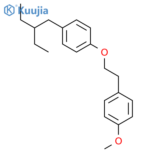 Benzene,1-(2-ethylbutyl)-4-[2-(4-methoxyphenyl)ethoxy]- structure
