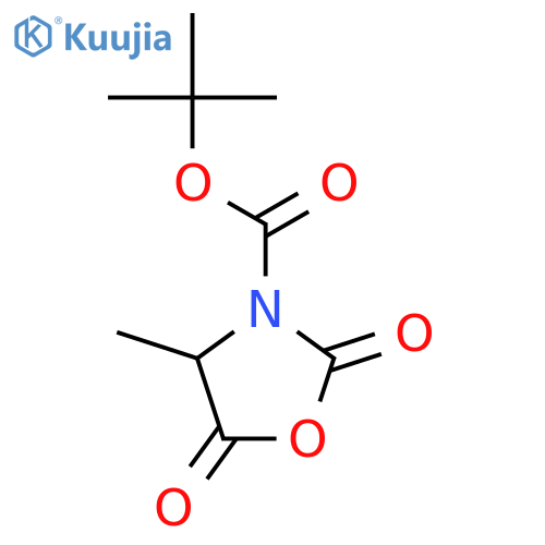 (S)-tert-Butyl 4-methyl-2,5-dioxooxazolidine-3-carboxylate structure
