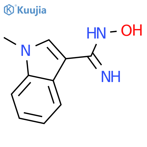 N'-hydroxy-1-methyl-1H-indole-3-carboximidamide structure