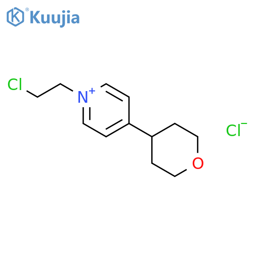 1-(2-Chloro-ethyl)-4-(tetrahydro-pyran-4-yl)-pyridinium chloride structure