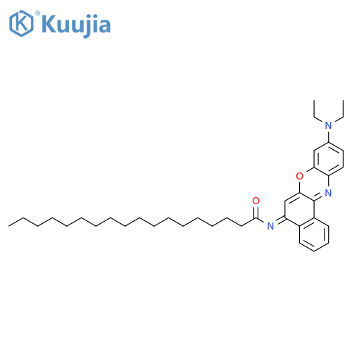 Octadecanamide,N-[9-(diethylamino)-5H-benzo[a]phenoxazin-5-ylidene]- structure