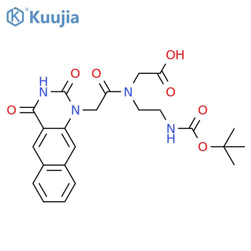 Glycine, N-[2-(3,4-dihydro-2,4-dioxobenzo[g]quinazolin-1(2H)-yl)acetyl]-N-[2-[[(1,1-dimethylethoxy)carbonyl]amino]ethyl]- structure
