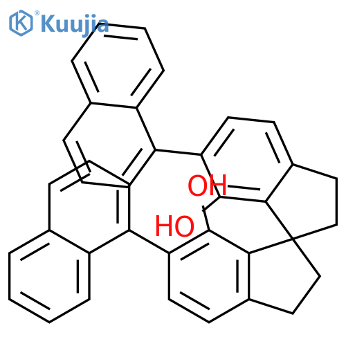 (1S)-2,2',3,3'-Tetrahydro-6,6'-di(1-naphthalenyl)-1,1'-spirobi[1H-indene]-7,7'-diol structure