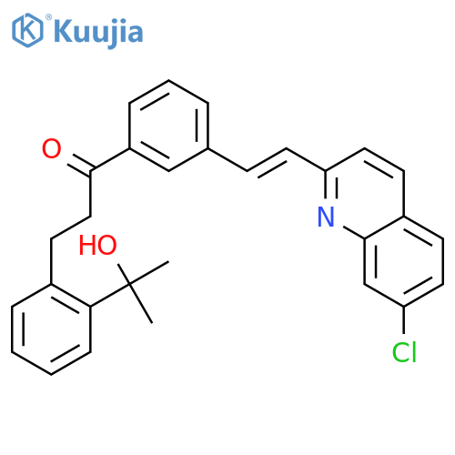 1-3-(1E)-2-(7-Chloro-2-quinolinyl)ethenylphenyl-3-2-(1-hydroxy-1-methylethyl)phenyl-1-propanone structure