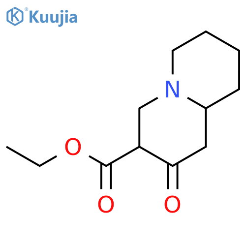 Ethyl 2-oxooctahydro-1H-quinolizine-3-carboxylate structure