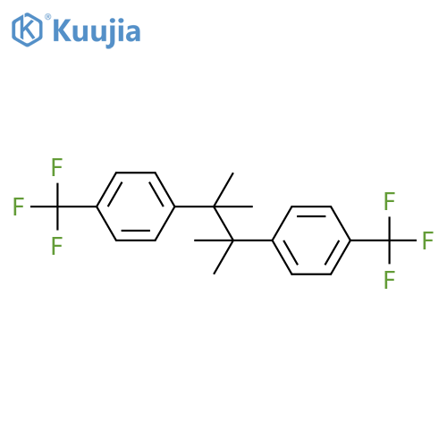 Benzene, 1,1'-(1,1,2,2-tetramethyl-1,2-ethanediyl)bis[4-(trifluoromethyl)- structure