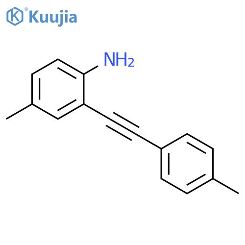 4-Methyl-2-(p-tolylethynyl)aniline structure