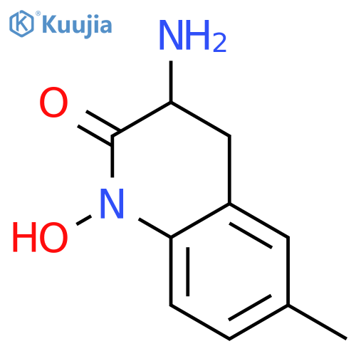 3-Amino-1-hydroxy-6-methyl-3,4-dihydroquinolin-2(1H)-one structure